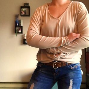 NWT Favlux Front Twist Flowy Blouse from Vibe